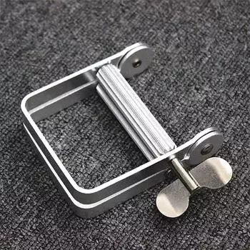 1 шт. Ленивый дозатор зубной пасты, выдавливатель тюбика, металлический выдавливатель для ванной комнаты, инструмент для выдавливания краски для волос, косметический выдавливатель краски, тюбик, затягиватель серебряный