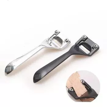 1PC Leather Skiving Knife DIY Leather Craft Cutting Tools Leather Thinning Knife Cutter Accessory One Knife with 3 Blades серебряный