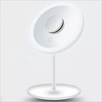 1 шт. Светодиодное зеркало для макияжа с подсветкой и шасси для хранения, настольного типа, портативное и удобное для переноски, аксессуары для макияжа, предметы домашнего обихода