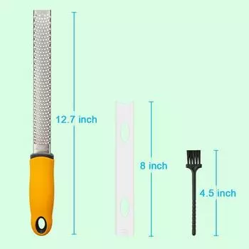 1pc Lemon Zester Cheese Grater Parmesan Cheese Ginger Chocolate With Razor-Sharp Stainless Steel Blade Kitchen Tools