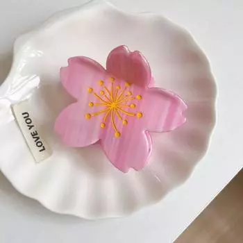 1pc Little Fresh Daisy Acetic Acid Hair Accessories Sunflower Gripper Cute Sweet Flower Premium Curly Hair Shark Clip