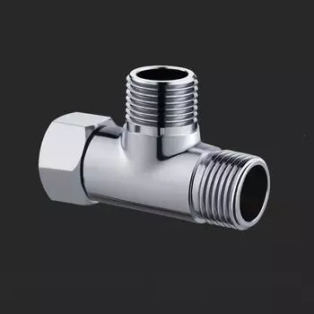 1PC Live трехходовой угловой клапан бытовой медный адаптер водонагреватель распределительный клапан один в два выхода