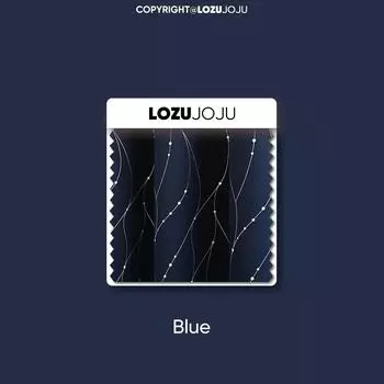 1PC LOZUJOJU 80% Blackout Degree Hot Silver Meteor High-precision Blackout Curtains for Bedroom Living Room Balcony Window Home Decor W100cm x L130cm синий