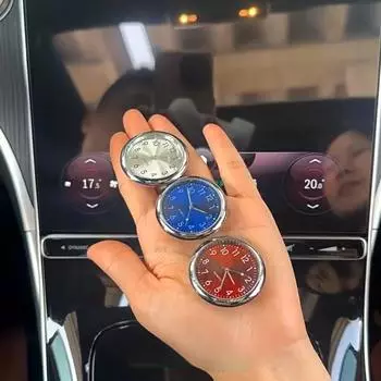 1 шт. светящиеся автомобильные часы 40 мм цифровые часы для автомобилей водонепроницаемые электронные кварцевые часы велосипедные мотоциклетные часы на приборную панель автомобиля наклейка на вентиляционное отверстие чёрный