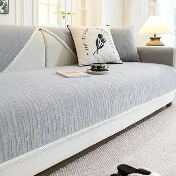 1PC Luxury Chenille Sofa Cover Four Seasons Universal Thicken Chaise Lounge Couch Cushion Towel L Shape Corner Sofa Slipcover A 70x70