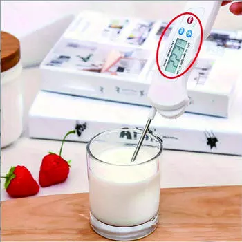 1pc meat thermometer, barbecue thermometer, food thermometer, kitchen, cooking, baking, liquid and barbecue. белый