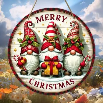 1pc Merry Christmas Holiday Party Layout Wooden Dwarf Decoration House Number Ornaments Wooden Santa Claus Listing