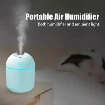 1pc Mini air humidifier aromatherapy diffuser suitable for household car ultrasonic silent atomizer diffuser, белый