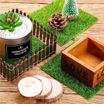1PC Mini Artificial Lawn Grass Terrariums DIY Micro Landscape Decoration Fake Moss Bonsai Miniatures Garden Ornament