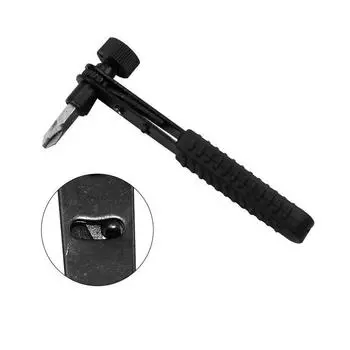 1PC Mini Black 1/4 Inch 90 ° Right Angle Steel Ratchet Wrench Mini Screwdriver Socket Wrench Outdoor Tool Camping Gear