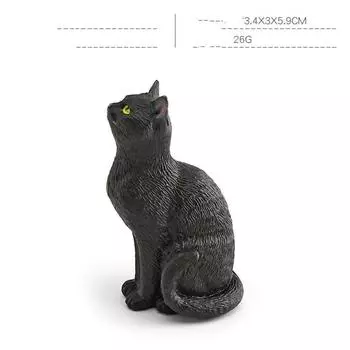 1pc Mini Realistic Cat Figurine Set Cute Orange Tabby British Shorthair Toy Kittens for Kids Decoration Resin Miniatures