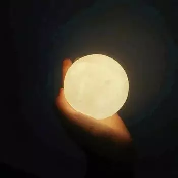 1pc Moonlight - Starry Sky Moon Night Light, with a unique and elegant moon design, suitable for home decoration