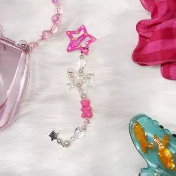 1PC Multi-color, New, Dopamine, Colorful, Pentagram, Bow, Small Hair Clip, Female, Fashion, Star, Tassel, Bangs Clip, Side Clip