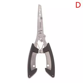 1Pc Multi-Functional Fishing Pliers Anti-Slip Stainless Steel Fishing Line Cutter Tied Hooks Pliers Portable Split Ring Opener