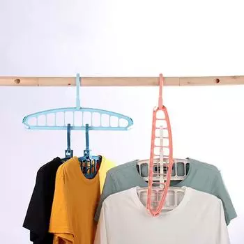 1PC Multi-Functional Rotating Coat Rack Student Dormitory Home Non-Slip Folding Clothes Rack 11-Hole Clothes Rack Storage Device белый