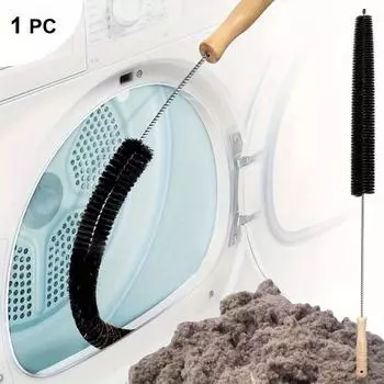 1pc Multi-Purpose Dryer Vent Cleaning Tool Set - Manual Lint Brush, Flexible Crevice Brush, and Washing Machine Brush for Bathroom and Kitchen Use 1pc