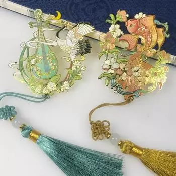 1PC Музейные сувениры Закладка Металл Китайский День учителя Подарки Винтаж Ритуальные подарки Учителя