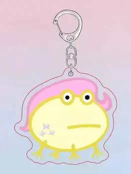 1pc My Little Pony Cute,Funny Frog Acrylic Keychain, Character Twilight Sparkle, Rainbow Dash, Pinkie Pie, Fluttershy, Suitable For Keys, Decorations, Fluttershy