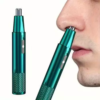 1PC Nasal hair trimmer USB rechargeable trimmer nasal hair electric shaver trimming nasal hair for men and women. зелёный