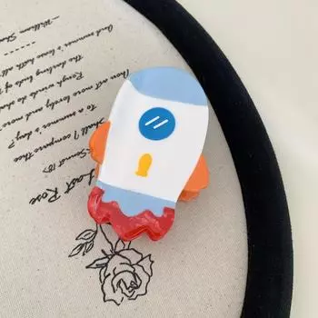 1pc New Acetic Acid Simple Sweet Hair Grip Splicing Rocket Grip Shark Clip Rear Ponytail Disc Hair Accessories Hair Accessories