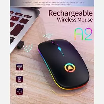 1PC New Arrival Fashion 2.4 GHz USB Wireless Optical Mouse Mice Receiver for Computer PC Laptop Rechargeable grey серый