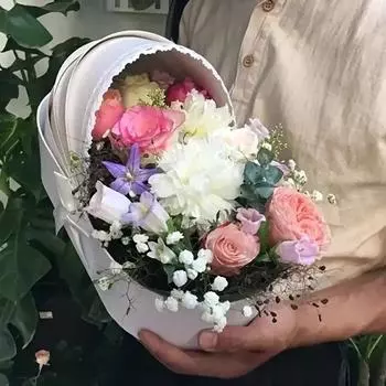 1PC New Baby Monthly Gift Box Flower Packaging Box Baby Cradle Flower Box Soap Gift Box