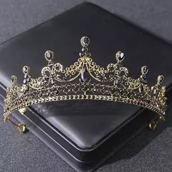 1 шт. Новая барочная хрустальная корона невесты тиара головной убор серебряные повязки для волос свадебная церемония королева свадебные аксессуары