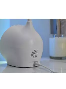 1PC new bedroom RGB atmospheric light alarm clock LED students learn eye protection desk lamp bedside electronic alarm clock белый