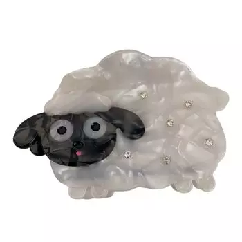 1pc New Cute Cartoon Little Sheep Catching Shark Clamping Disc Hair with Simple Diamond Hairpin Hair Accessories for Women