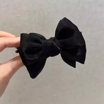 1pc New Elegant Bowknot Bun Claw Clip Internet Celebrity Temperament Hair Clip for Women Rear of Head Clip Accessories