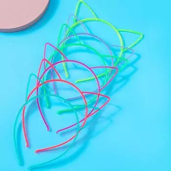 1 шт. новая светящаяся в темноте повязка на голову с кошачьими ушками флуоресцентная повязка на голову светящаяся повязка на голову