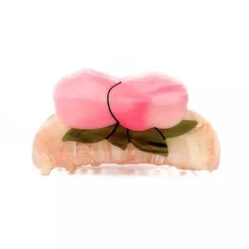 1pc New Peach Grip Clip Creative Versatile Design Hair Accessories Premium Fruit Series Hair Clip