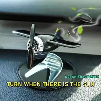 1PC New Solar Aircraft Decoration Car Air Freshener Fragrance High-end Mini Car Perfume Fragrance Car Interior Accessories
