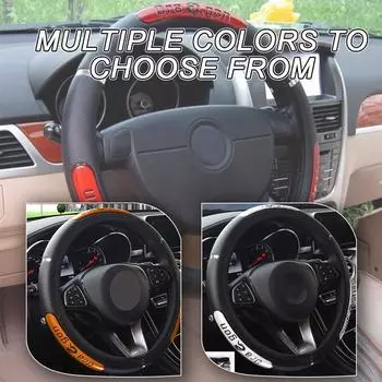 1PC New Universal Car Steering Wheel Cover Reflective Leather Dragon Auto 38cm 5 Color Cool Steering Wheel Protector Design Y8D3
