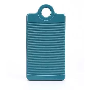 1pc Non-Slip Mini Durable Hand Wash Plastics Washboard Portable Laundry Board Trough Household Clothes Cleaning Tool AVE зелёный