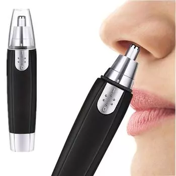 1PC Nose Hair Trimmer USB Rechargeable Trimmer For Nose AndEar Hair Metal Shaver Electric Shaver Trim Nose Hair For Women And Me чёрный