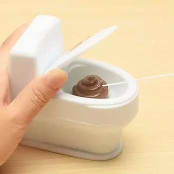 1PC-Новинка Интересная игрушка-шутка с распылителем для какашек Шутка Cary Toys Мини-разбрызгиватель для туалета Пистолет-распылитель для туалета Моделирование игрушки