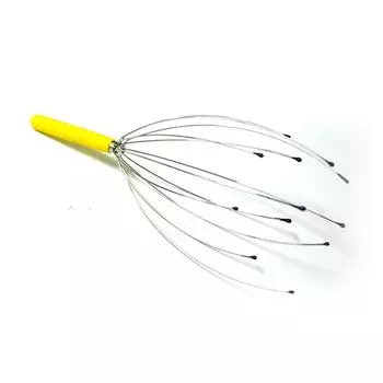 1PC Octopus Head Scalp Relaxation Massage Pain Relief Claw Massager Unisex Stress Release Metal M2L9 Multi-color-1Pcs