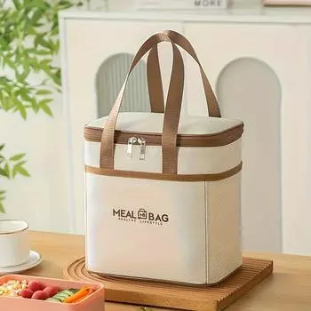 1pc of White Oxford Cloth Tote Storage Bag, a Set of Three Large Capacity Foldable Storage Bags, Perfect for Back-To-School Supplies L