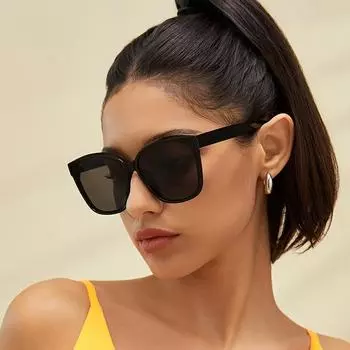 1pc of Women s & Men s Casual Vintage Classic Fashion Glasses Suitable for Music Festivals Parties Festival Outfits Accessories черный серый