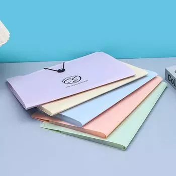 1PC Орган сумка 12-секционная папка папка для студенческих работ сумка для хранения A4 многослойная офисная сумка для файлов розовый