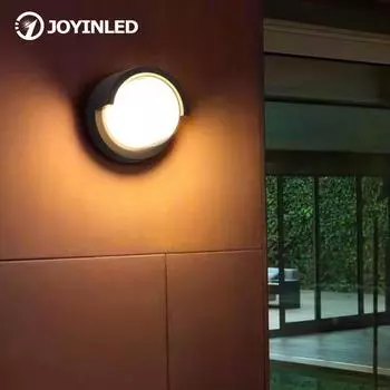 1pc Outdoor Waterproof LED Wall Mounted Exterior Light Fixture for Garden Patio Yard Deck Fence Garage Outdoor Wall Lamp 7W