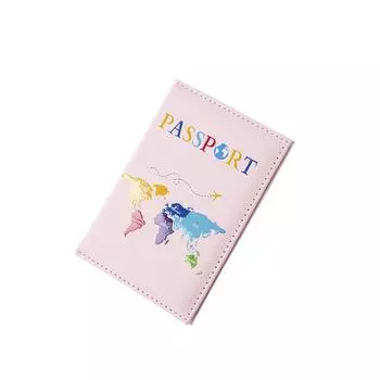 1PC Passport Holder Portable Passport Cover Case Multifunctional ID Bank Card Bag 3D Print Map Wallet Protective Cover 1410cm