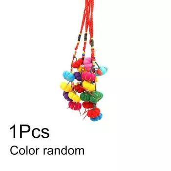 1Pc Pendant DIY Keyring Colorful Pumpkin Shape Charms Bag Jewelry Boho Style Keychains