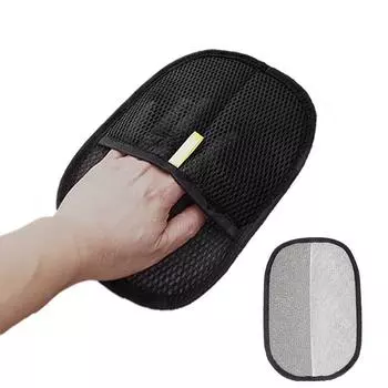 1Pc Pet Hair Cleaner Golden Hair Removal Artifact Cat Hair Sticker Electrostatic Hair Removal Gloves Pet Hair Removal Products