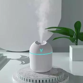 1pc piece of aromatic diffuser and humidifier, keeping the room fresh and plants healthy through cold mist and night light белый