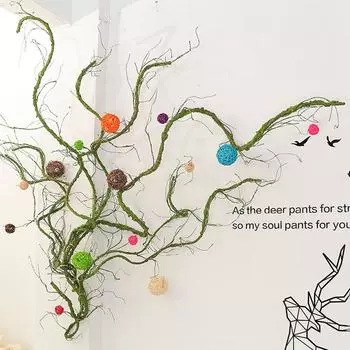 1Pc Plants Rattan Branch Real Touch Photography Sets DIY Wall Hanging Vine Garland Home Garden Decoration Artificial Tree Twigs S