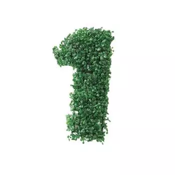1PC Plastic Landscape Wall Hanging Number 0-9 Photography Props Artificial Shrubs Home Decoration
