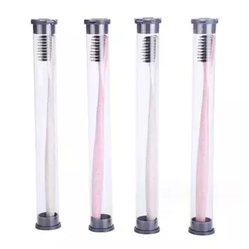 1 шт. Портативный держатель для зубных щеток, чехол, коробка, чехол для трубки, пылезащитный чехол для зубных щеток для путешествий, походов, кемпинга, защитный чехол для держателя, пенал чёрный