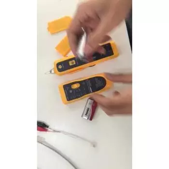 1шт профессиональный кабельный трекер прием и передача 2 в 1 набор инструментов для диагностики кабеля кабельный тестер телефонный кабель трекер Cat5 Cat6 RJ45 Line Finder жёлтый